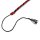 Kiotos leather whip black & red 60 cm