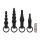 EasyToys Anal Plug Set With Bullet Vibrator Schwarz 4 Teilig