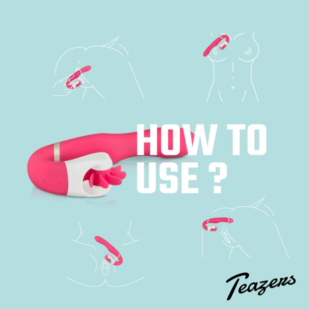 Teazers Dave Vibrator Rabbit Pink