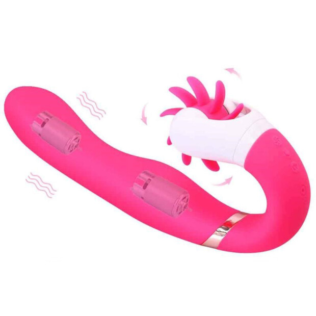Teazers Dave Vibrator Rabbit Pink