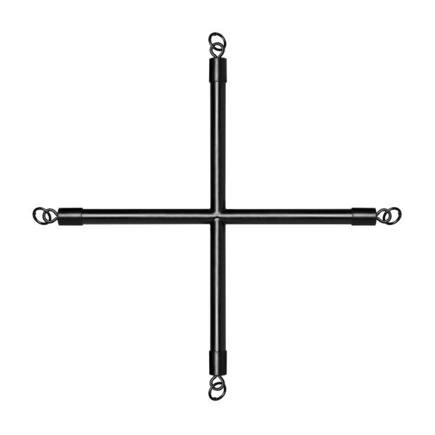 Bedroom Fantasies Hog Tie Cross Bar With Cuffs Black