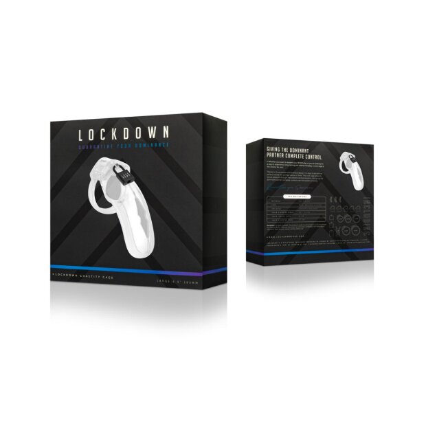 Lockdown  Cage de chasteté transparente - large