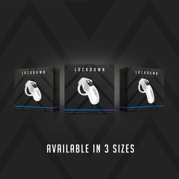 Lockdown  Cage de chasteté transparente - large