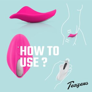 Teazers Mini-Vibrator Auflegevibrator Pink