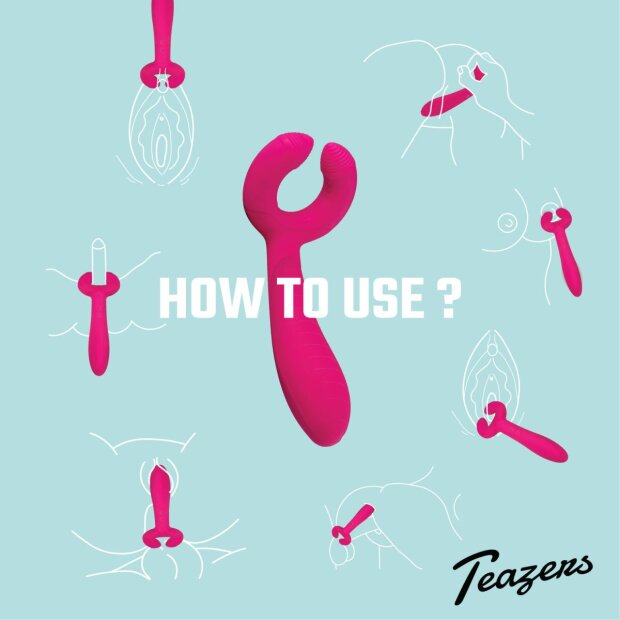 Teazers Paar Vibrator Pink 18,8 cm