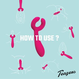 Teazers Paar Vibrator Pink 18,8 cm