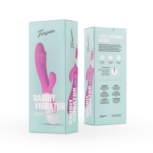 Teazers Realistischer Rabbit Vibrator Lila