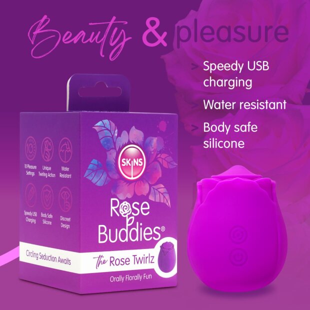 Creative Conceptions Skins Rose Buddies - The Rose Twirlz Vibrator