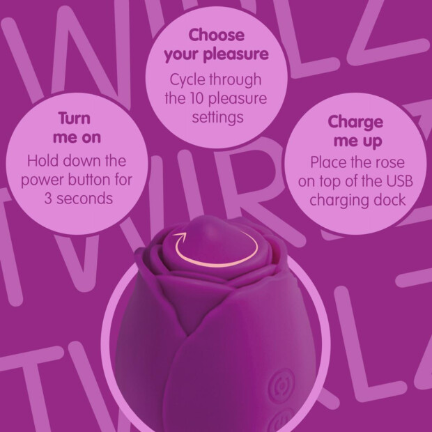 Creative Conceptions Skins Rose Buddies - The Rose Twirlz Vibrator