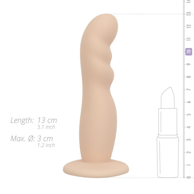 EasyToys Strap-on Dildo with Harness Realistic Strap-On Beige 11,5 cm