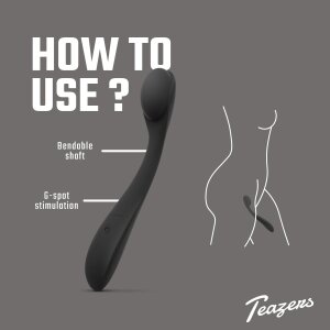 Teazers G-Punkt-Vibrator Schwarz