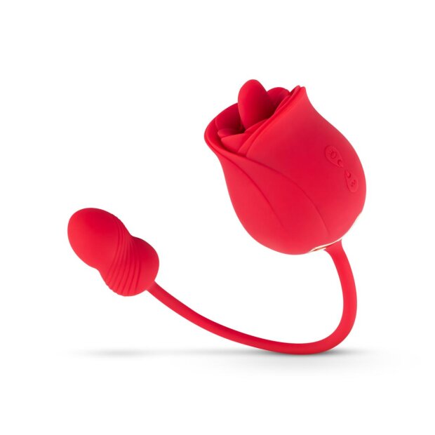 Teazers Rose Vibrator und Klitoris Stimulator Rot 7,8 cm