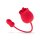 Teazers Rose Vibrator und Klitoris Stimulator Rot 7,8 cm