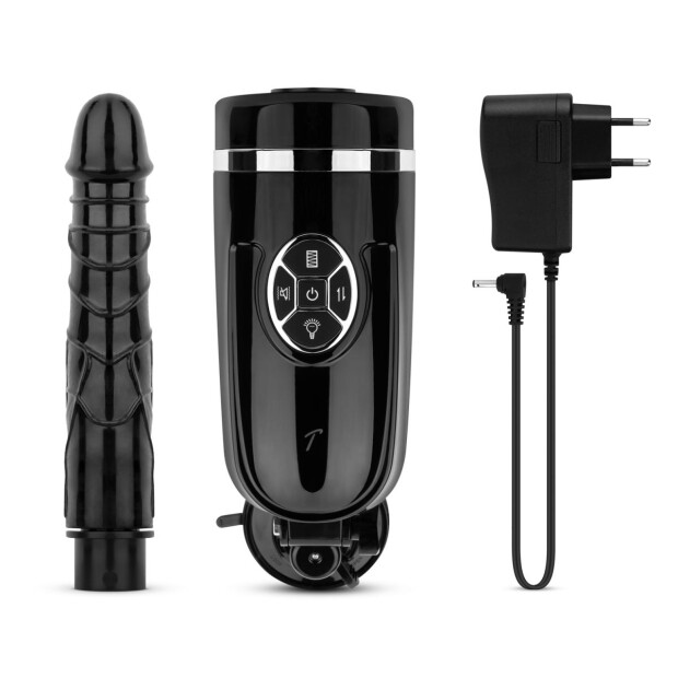 Teazers Schiebender Dildo-Vibrator Schwarz