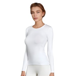 Doreanse Thermal Frauen langarm T-Shirt weiß S - XXL