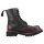 Outlet - Angry Itch 08-Loch Leder Stiefel Burgundy Rub-Off Größe 36