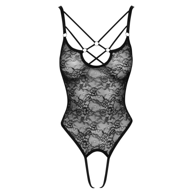 Cottelli Collection lace body with rings L