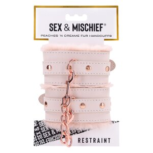 Sportsheets Peaches n Creame - Pelzhandschellen rosa