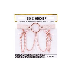 Peaches n Creame - collar with nipple clamps