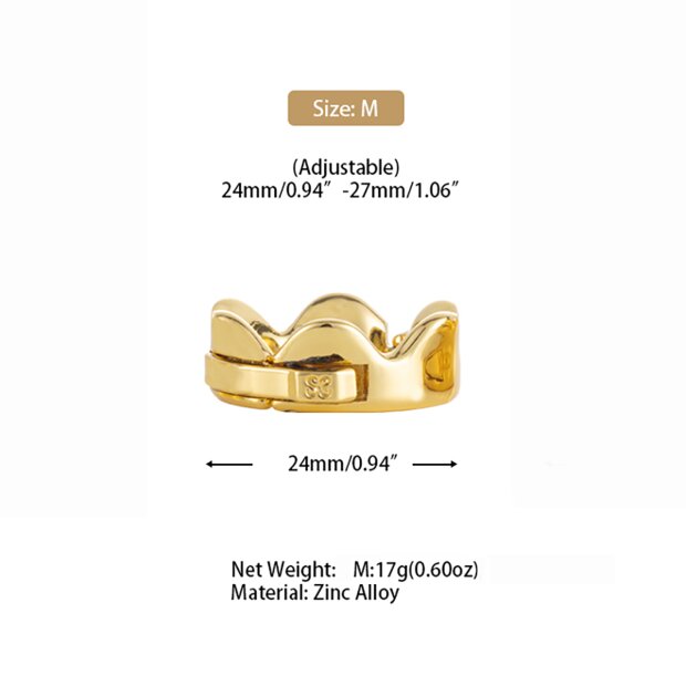 Sevanda Ring of Kings Glans Ring - Größe M