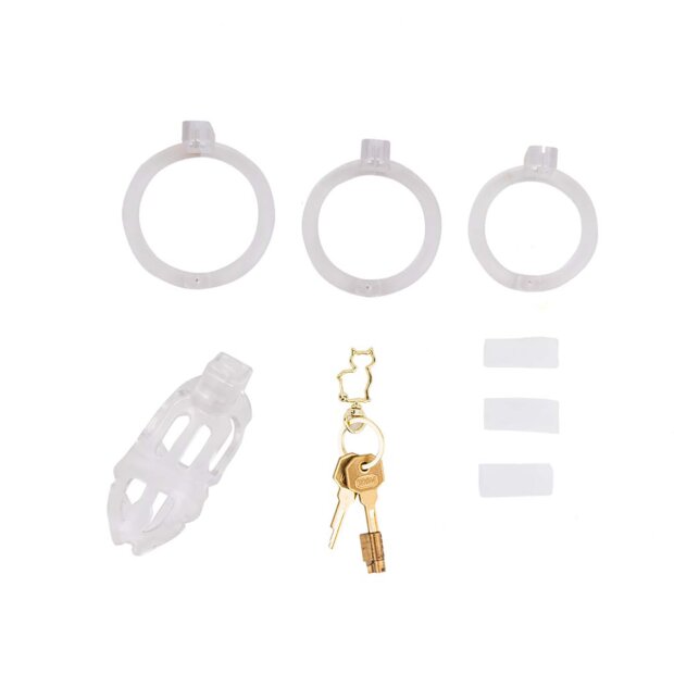 Sevanda Plastic Penis Chastity Cage - Transparent