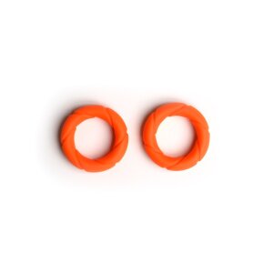 Sport Fucker Liquid Silicone Ready Rings 2-Pack Orange