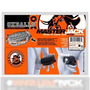 Oxballs MASTERJACK Double Penetration JO Sleeve Clear Ice