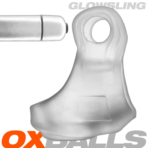 Oxballs GLOWSLING LED Cocksling Penisring Transparent