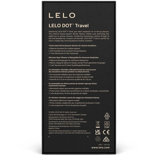 LELO Dot Travel Clitoris Stimulator Purple