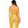 Leg Avenue Ankle-length mesh dress One Size Yellow