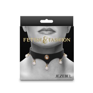 NS Novelties Fetish & Fashion Jezebel Collar Black