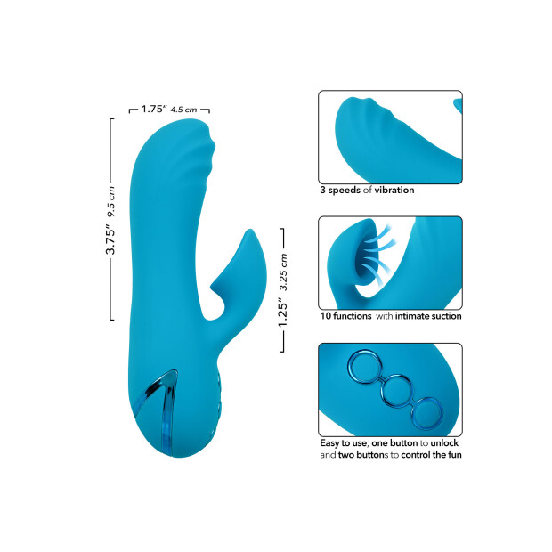 CalExotics California Dreaming Sunset Beach Seducer Vibrator Blau 16 cm ⌀ 4,5 cm