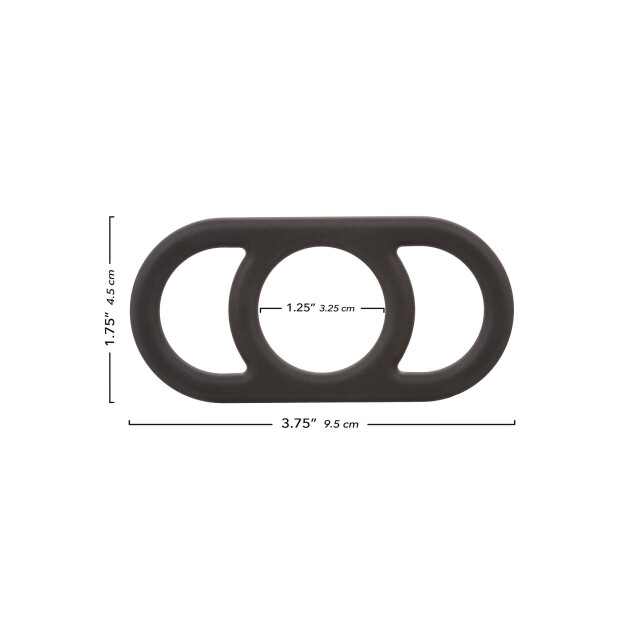 CalExotics Alpha Liquid Silicone Commander Ring Penisring Schwarz ⌀ 3,25 cm