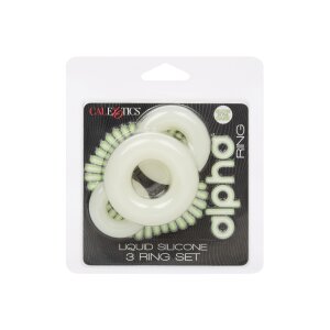 CalExotics Alpha Glow-In-The-Dark Liquid Silicone 3 Ring...