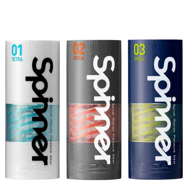 TENGA Spinner 3er Set Masturbator Mehrfarbig 3 Teilig