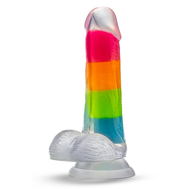 Blush Neo Elite Dildo Regenbogen 16,5 cm