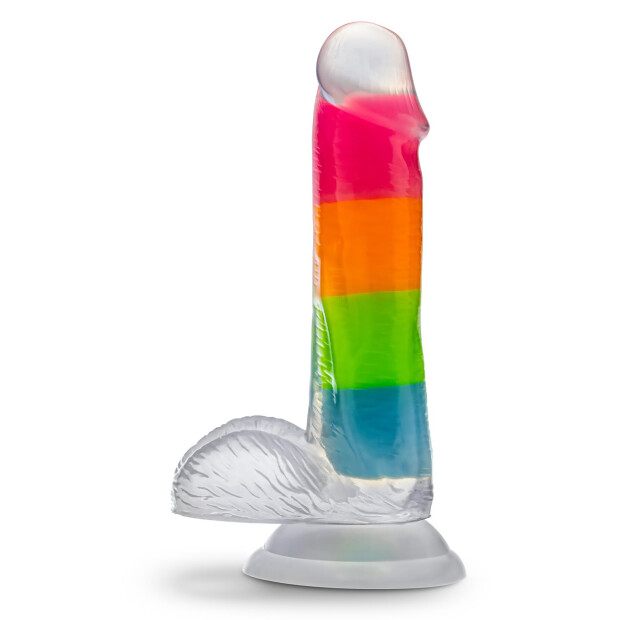 Blush Neo Elite Dildo Regenbogen 16,5 cm