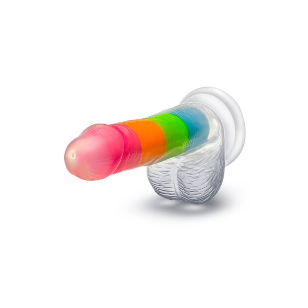 Blush Neo Elite Dildo Regenbogen 16,5 cm