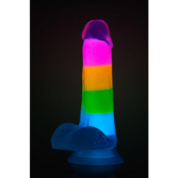 Blush Neo Elite Dildo Regenbogen 16,5 cm