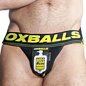 OXJOK by Oxballs Pisspig Jockstrap Black/Yellow M