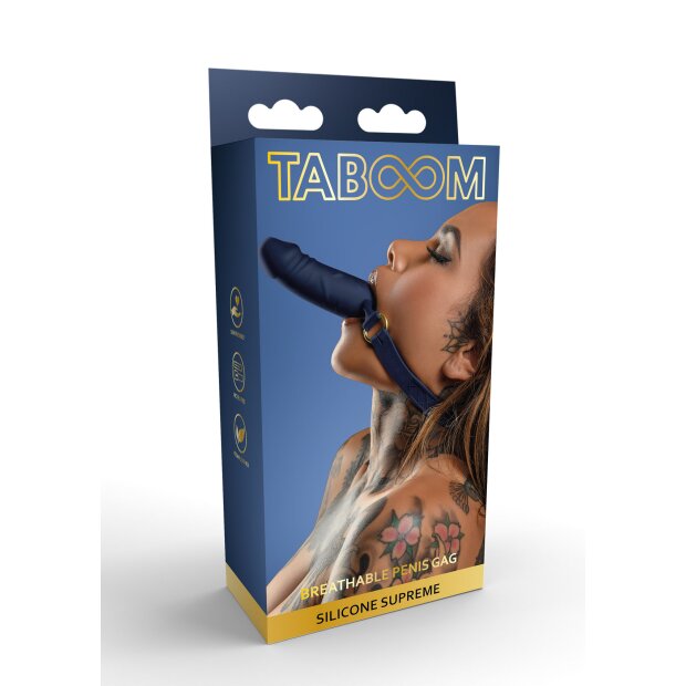 Gode-ceinture respirant en silicone bleu