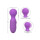 CalExotics First Time Rechargeable Massager Vibrator Lila 12 cm