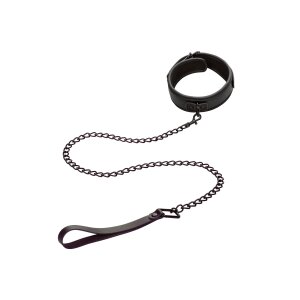 CalExotics Nocturnal Collection Halsband und Leine schwarz