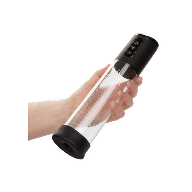 CalExotics Peak Rechargeable Pump Penis Pumpe Schwarz 29 cm