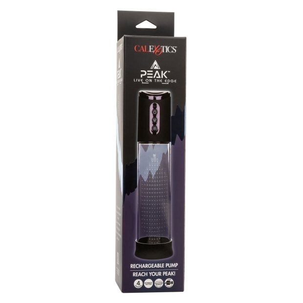 CalExotics Peak Rechargeable Pump Penis Pumpe Schwarz 29 cm