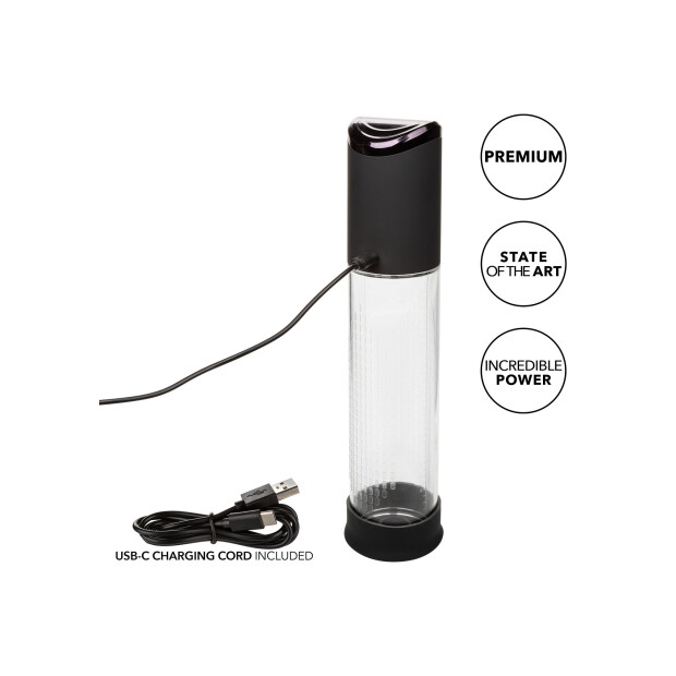 CalExotics Peak Rechargeable Pump Penis Pumpe Schwarz 29 cm