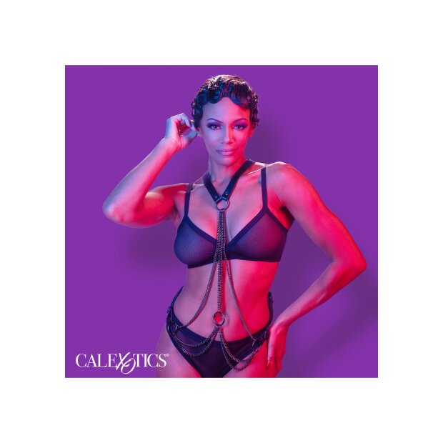 CalExotics Euphoria Collection Multi Chain Harness Black