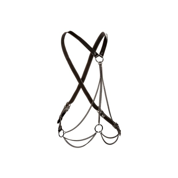 CalExotics Euphoria Collection Harnais Multi Chaînes Grande Taille Noir