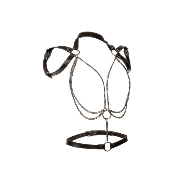 CalExotics Euphoria Collection Plus Size Multi Chain Halter Black