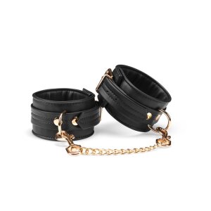 Liebe Seele ankle cuffs vegan leather black
